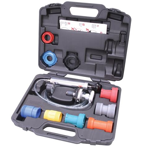 cooling system tester with inflatable sealing bladder|Automotive Cooling System Pressure Tester Set, No..